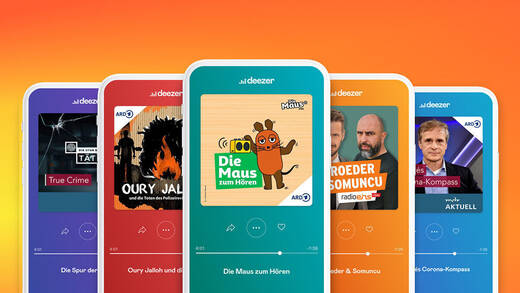 Die Podcasts der ARD-Sender sind ab sofort auch bei Deezer zu finden.
