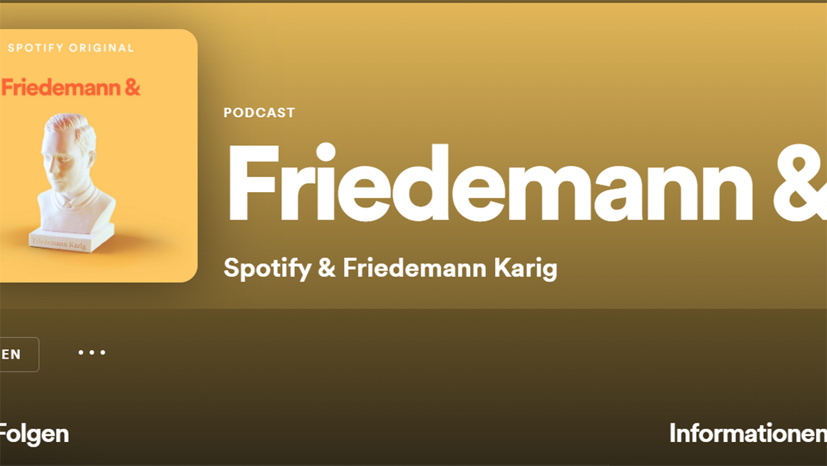 Friedemann Karig hat bis Ende 2020 "Friedemann &" für Spotify als Host begleitet.
