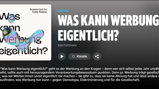 "Was kann Werbung eigentlich?" ist ein Podcast, bei dem Kolle Rebbe unterstützte.