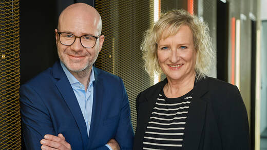 Daniel Bornberg und Christiane Hampe leiten bei Regiocast den Bereich Radioservices/Nachrichten.