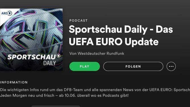 Mit dem Podcast "Sportschau Daily - Das UEFA EURO Update" ist der ARD ein großer Wurf gelungen.