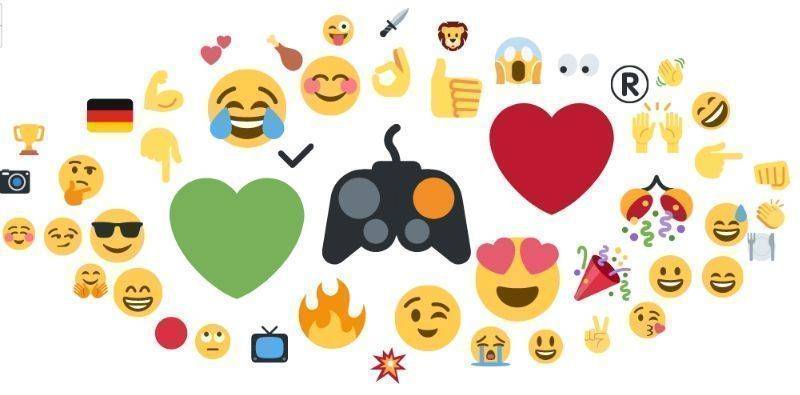 Die meistgenutzten Emojis zur Gamescom. 