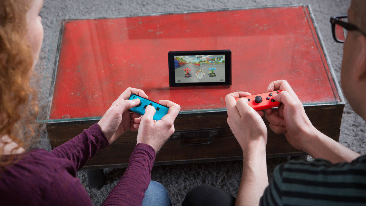 Die Hybrid-Konsole Nintendo funktioniert am Fernseher und mobil. 