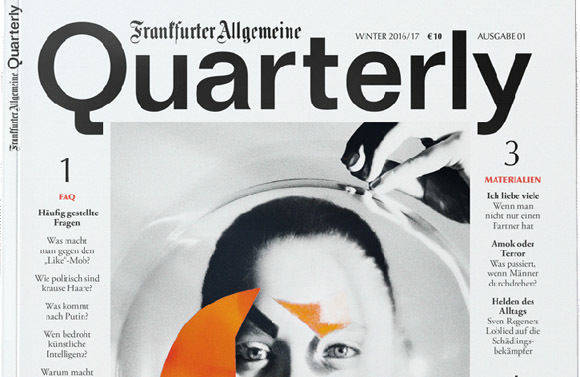 Ein Eindruck vom neuen Magazin "Frankfurter Allgemeine Quarterly", prägnant mit "FAQ" abgekürzt.