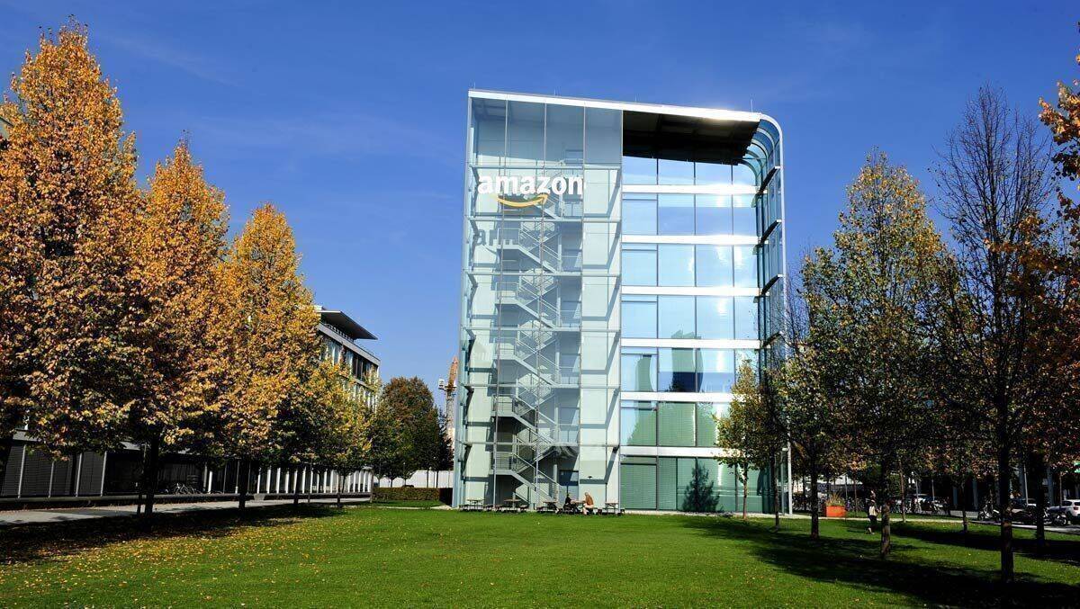 Amazon-Bürogebäude in München.