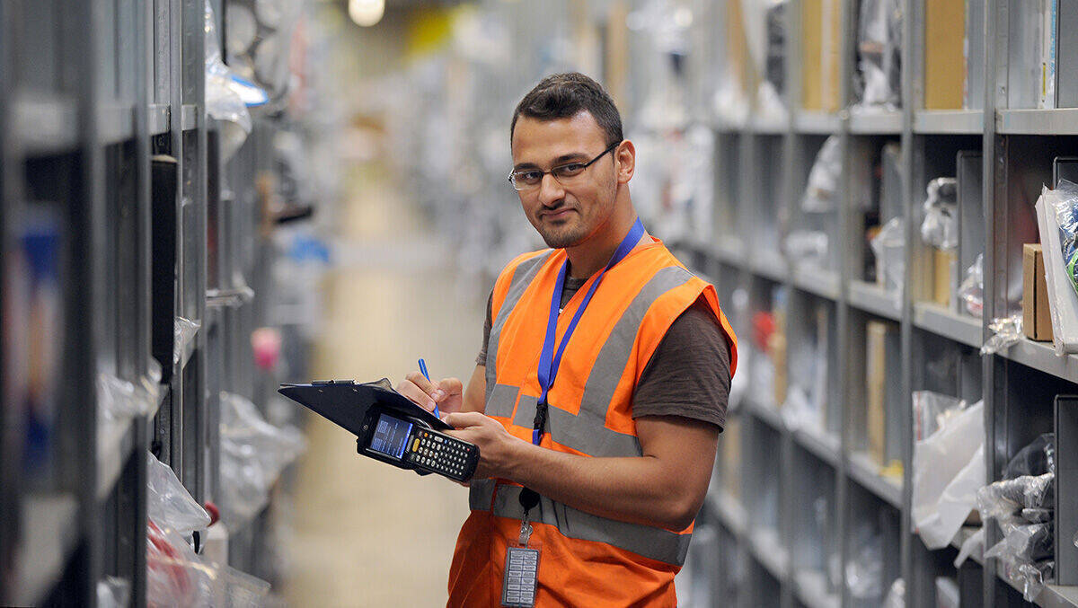 Logistik bei Amazon: Die nächste Toilette ist nie weit entfernt.