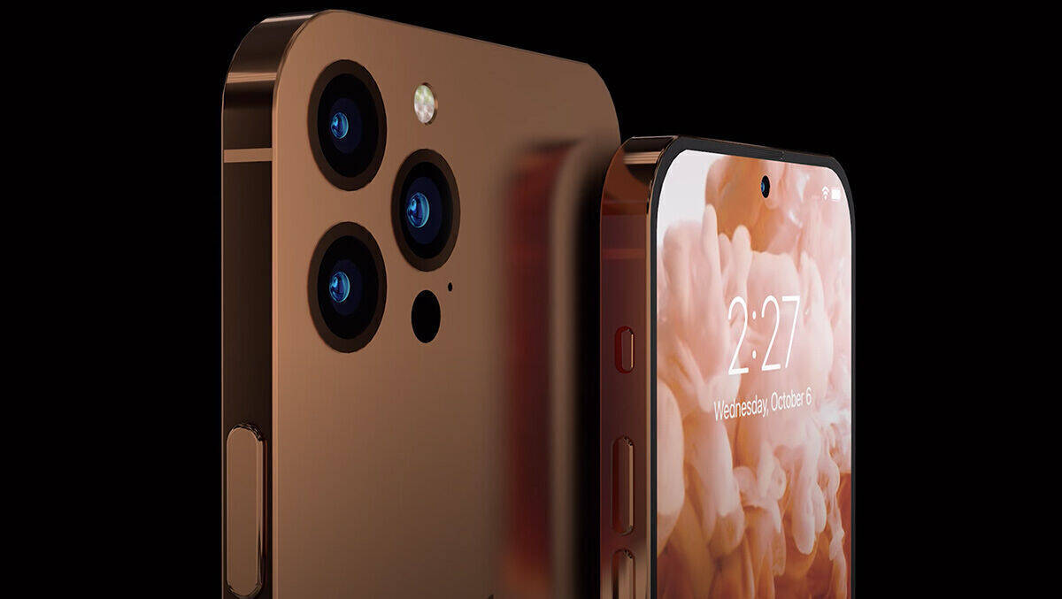 Tschüß Notch, Hallo Kamera-Loch – so könnte das iPhone 14 aussehen.