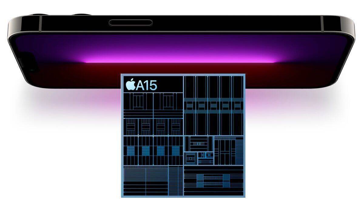 Laut Apple ist der A15 Bionic Chip "der schnellste Smartphone-Chip der Welt".