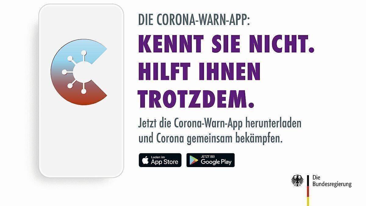 Die Bundesregierung fordert die Bevölkerung auf, die App herunterzuladen.