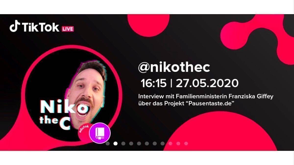 Das TikTok-Banner der Bildungsinitiative MESH Collective.