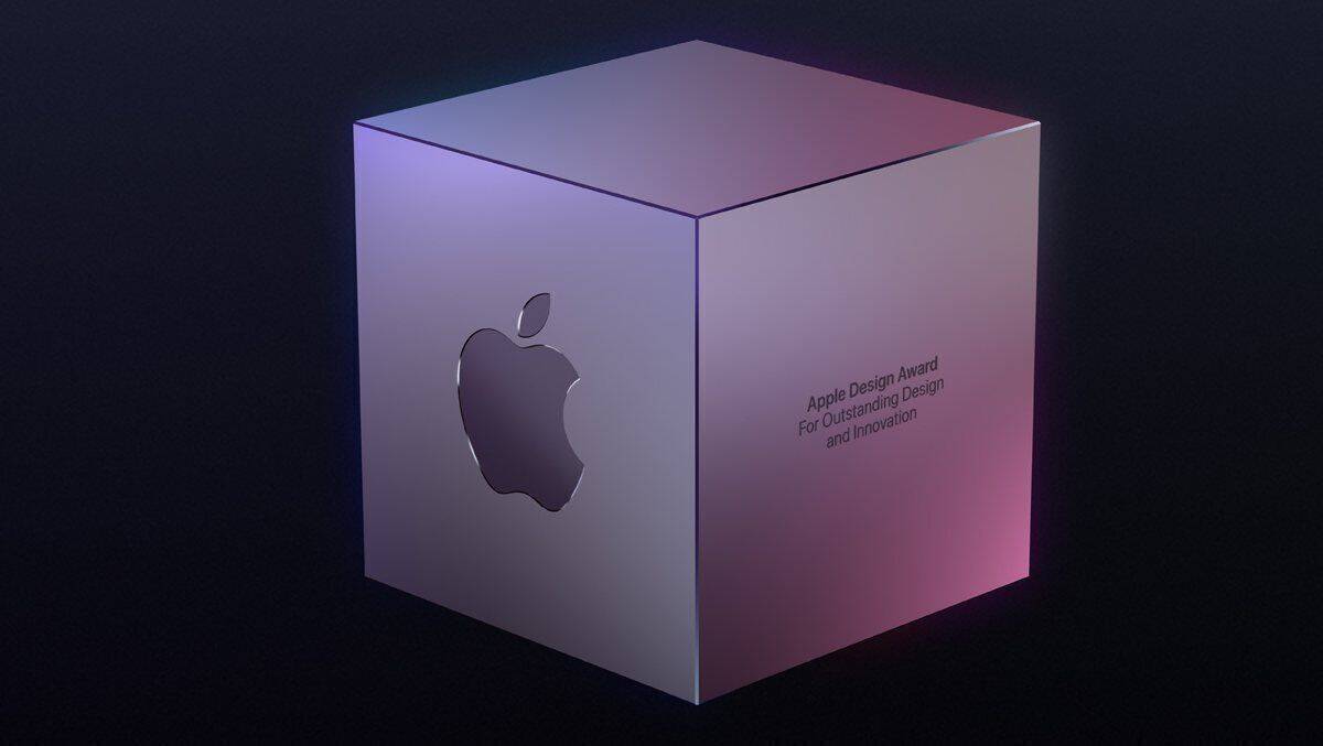 Mit diesem Logo wirbt Apple für seine Designer Awards 2021.