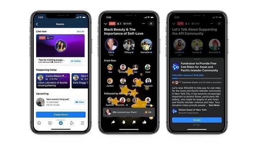 Facebook möchte dem Konkurrenten Clubhouse mit Live Audio Rooms das Leben schwer machen.