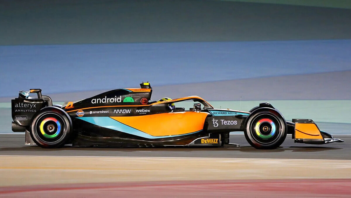 Formel 1 McLaren mit Google-Felgen WandV
