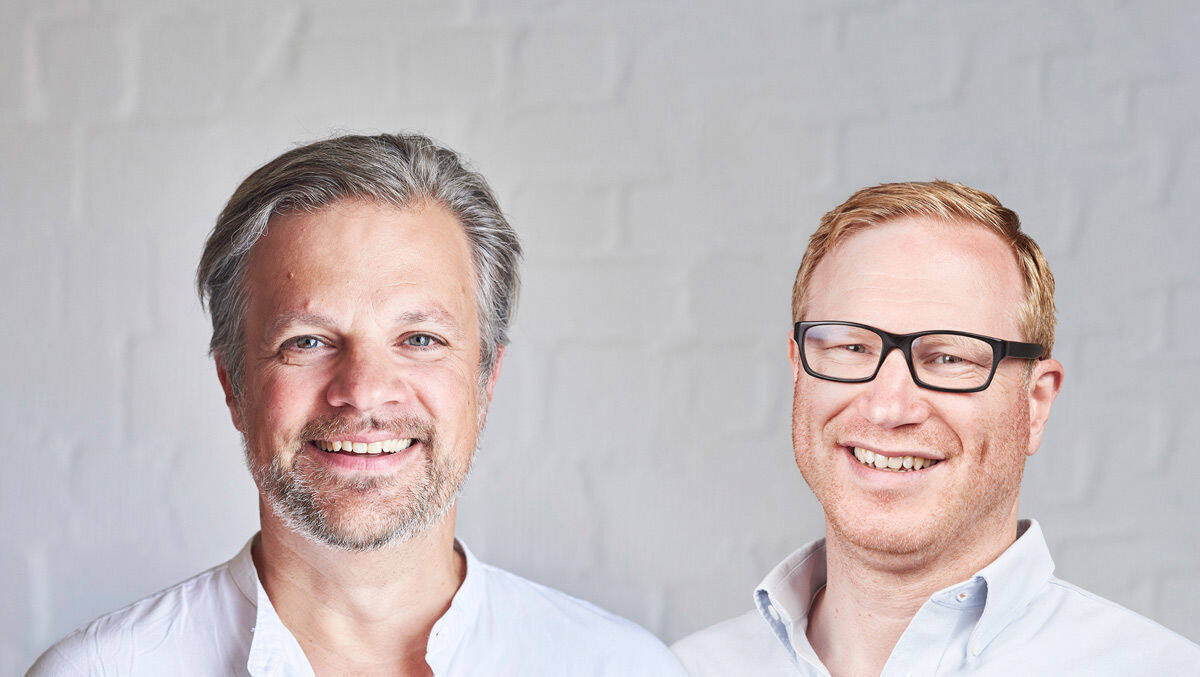 Nico Lumma (Re.) und Christoph Hüning vom Next Media Accelerator
