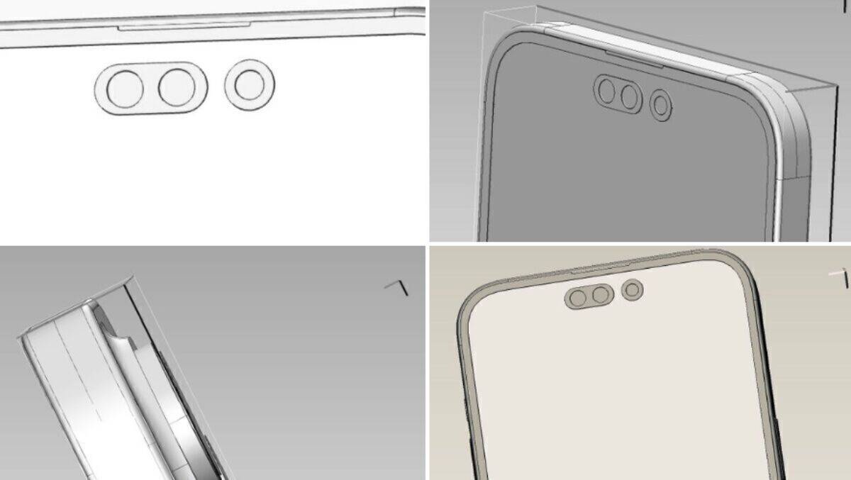 Diese CAD-Files sollen das iPhone 14 Pro Max zeigen.
