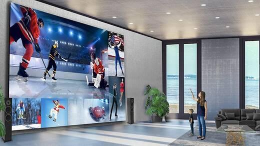Liebling, ich habe den Fernseher aufgeblasen: das LG-Monster-TV.
