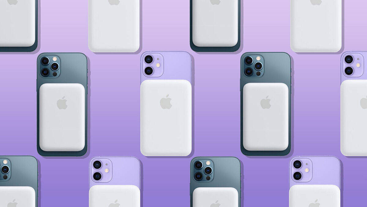 Kann mehr als erwartet: Apples neuer Magnet-Akku fürs iPhone 12.