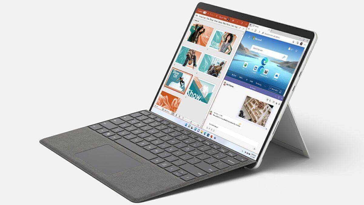 Mix aus Laptop und Tablet: das neue Microsoft Surface Pro 8.