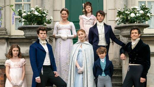 Das Ensemble der ersten Staffel von "Bridgerton".