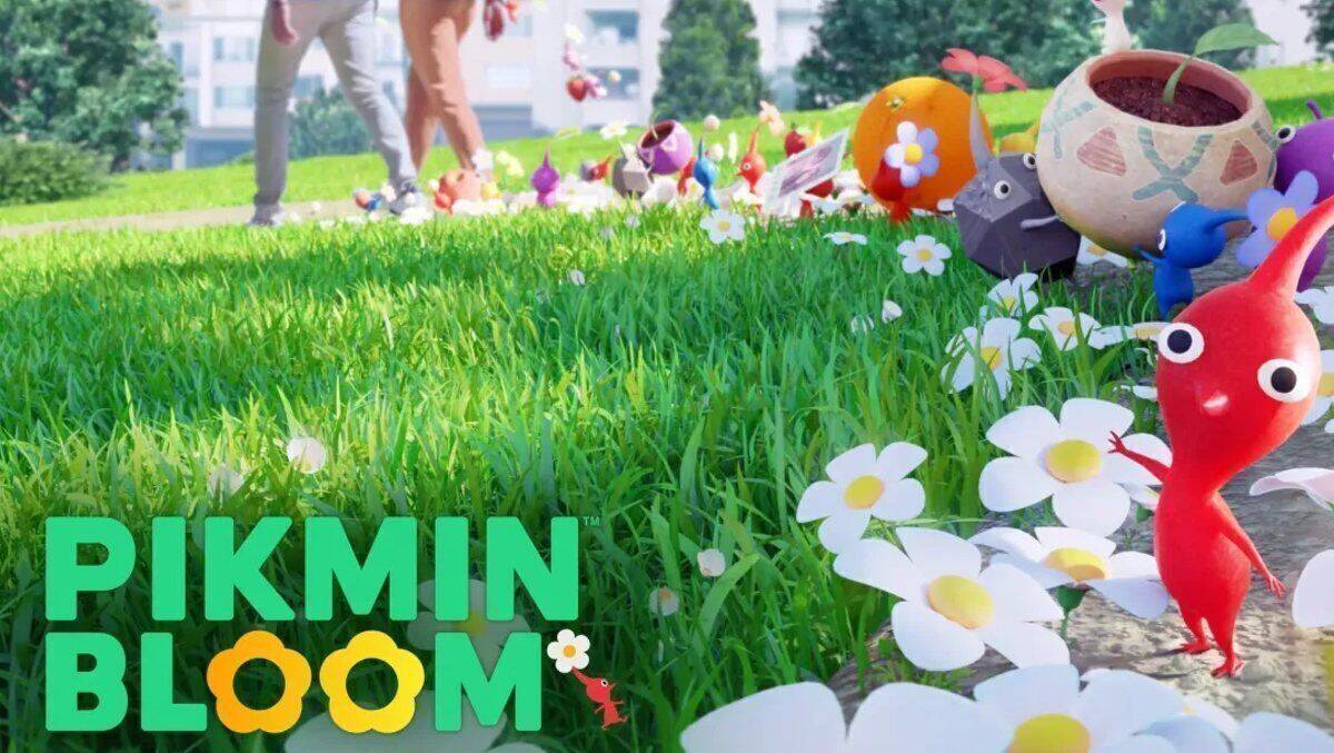 Mit diesem Logo bewerben Niantic und Nintendo die mobile Version von Pikmin Bloom.