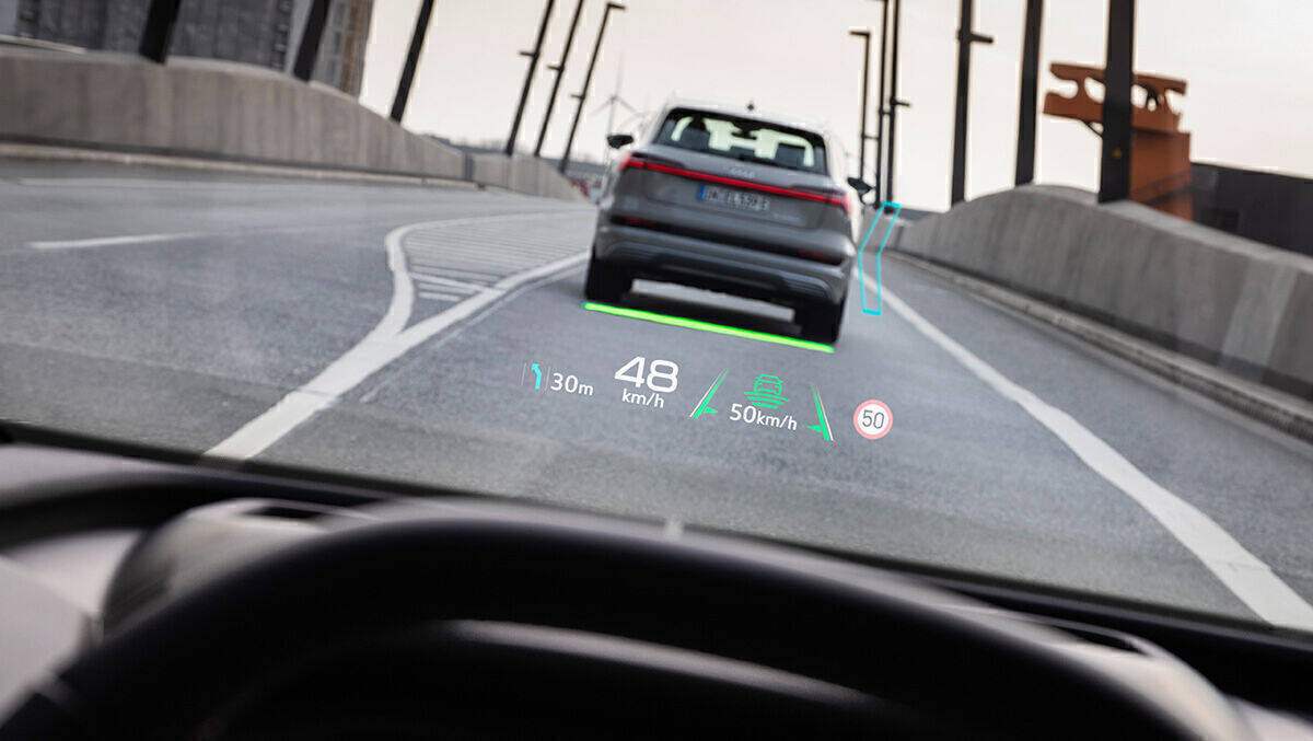 Augmented Reality im Audi Q4 E-Tron: Mehr als nur ein Headup Display.