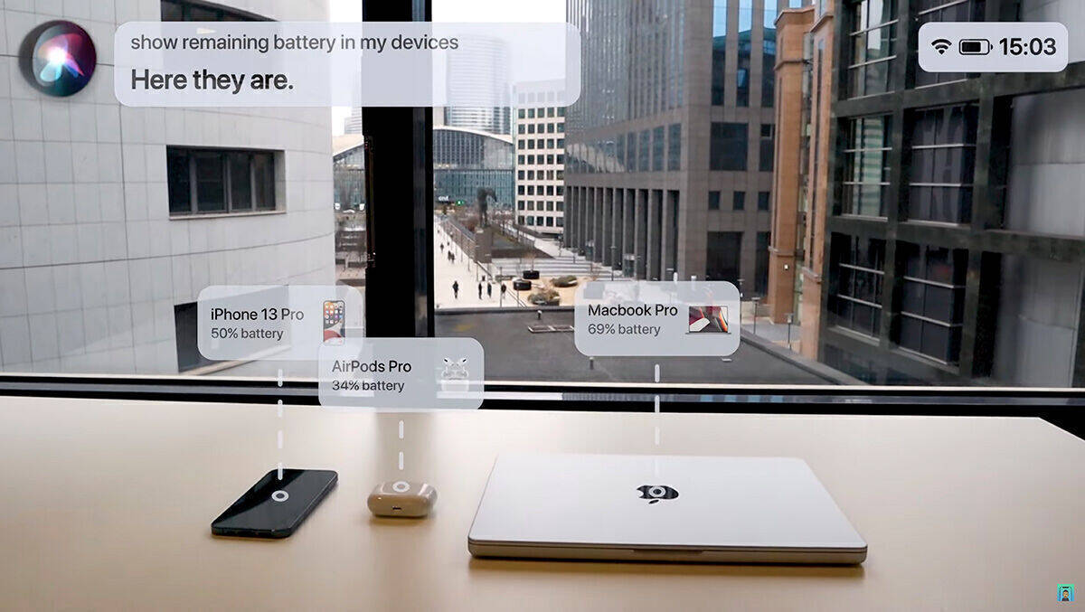 Spannend – oder beängstigend? Ein Video zeigt, wie die Datenbrille von Apple funktionieren soll.