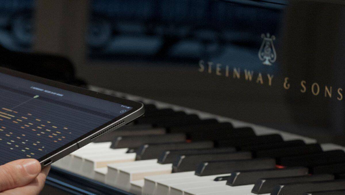 Spielt mit Apples iPad zusammen: das Steinway der Spirio-Reihe.