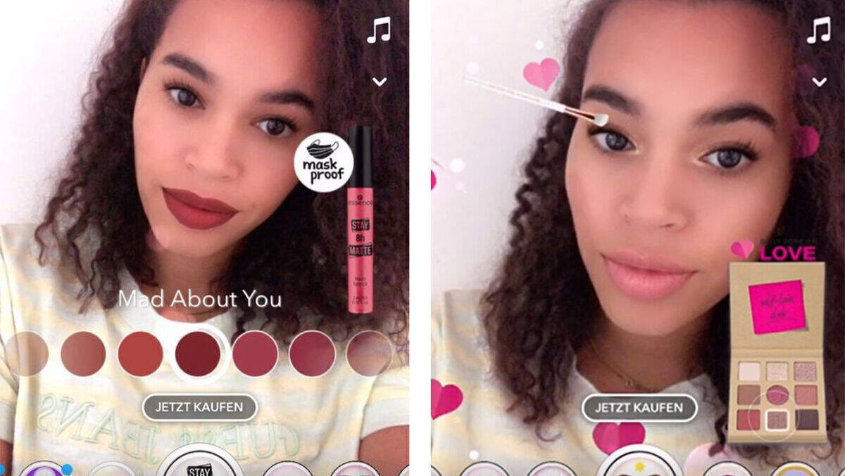 Essence liegt mit virtuellen Make-Up-Tests voll im Trend