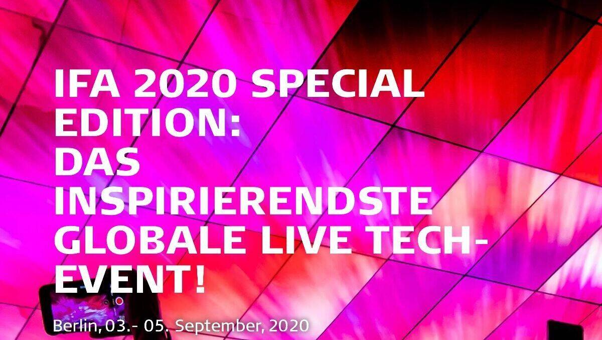 Auch die IFA findet in diesem Jahr Corona-bedingt in stark veränderter Form statt.