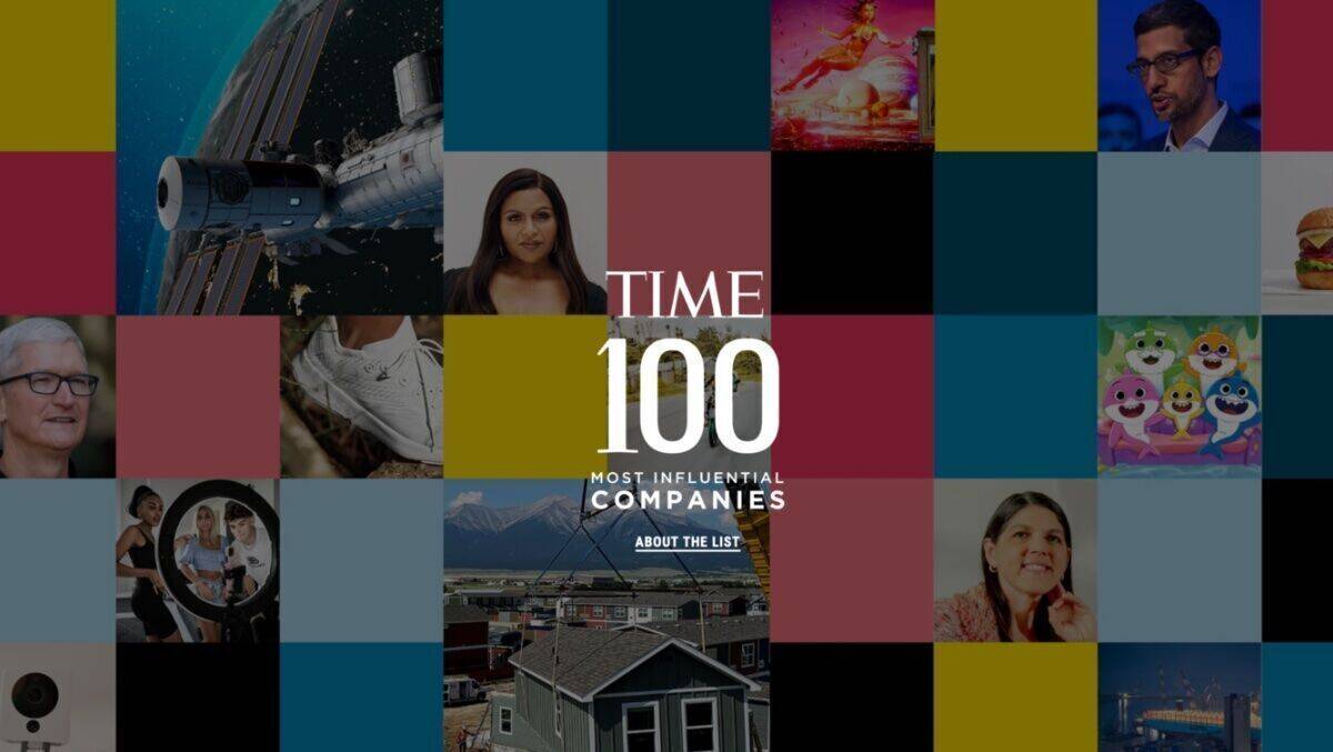 Mit diesem Logo teasert das Time Magazine seine Top 100.