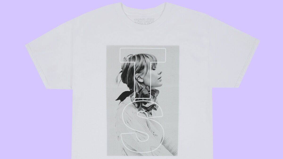 Taylor Swift: Auf einem T-Shirt in ihrem Fanshop verewigt.