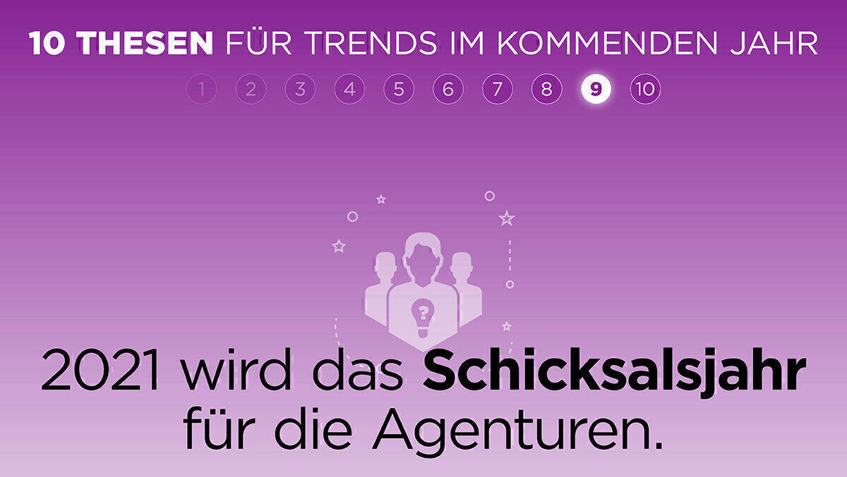 Viele Agenturen hoffen auf das vierte Quartal. Es ist in der Regel das umsatzstärkste im Jahr. Was danach kommt, ist völlig offen. 