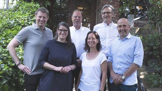 Das neues Präsidium (v.l.n.r.) besteht aus Matthias Wesselmann, Jelena Mirkovic, Peter Heinrich, Alexandra Groß, Uwe Kohrs und Hanning Kempe.
