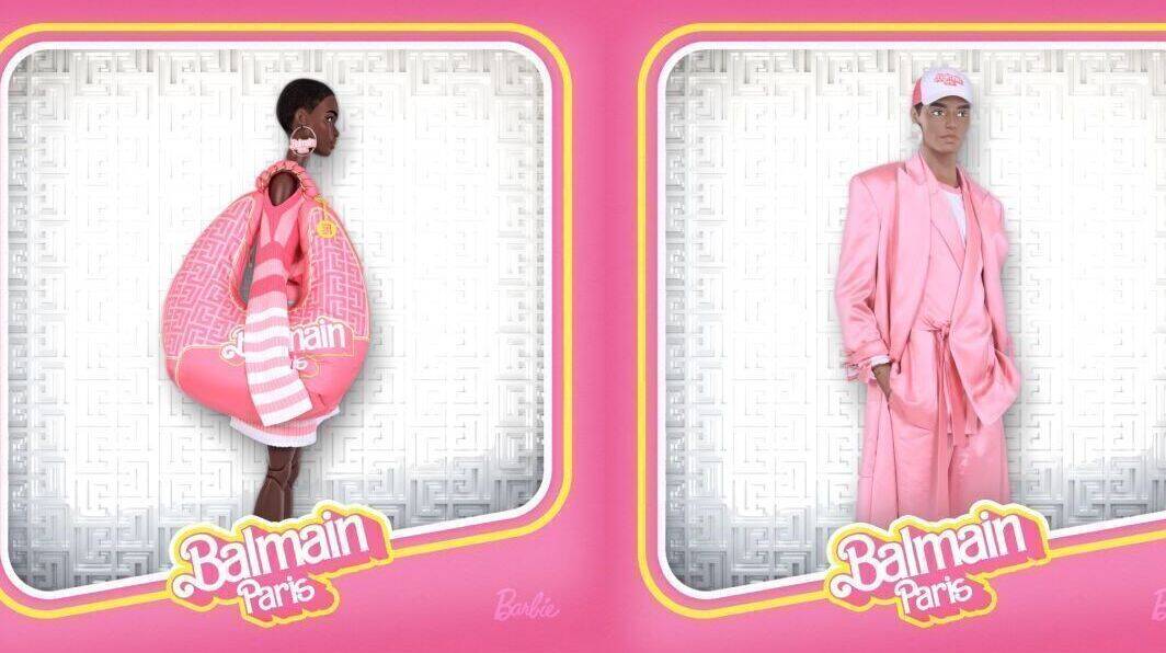 Zwei der drei Barbie x Balmain-Avatare. Verkauft sind sie alle.
