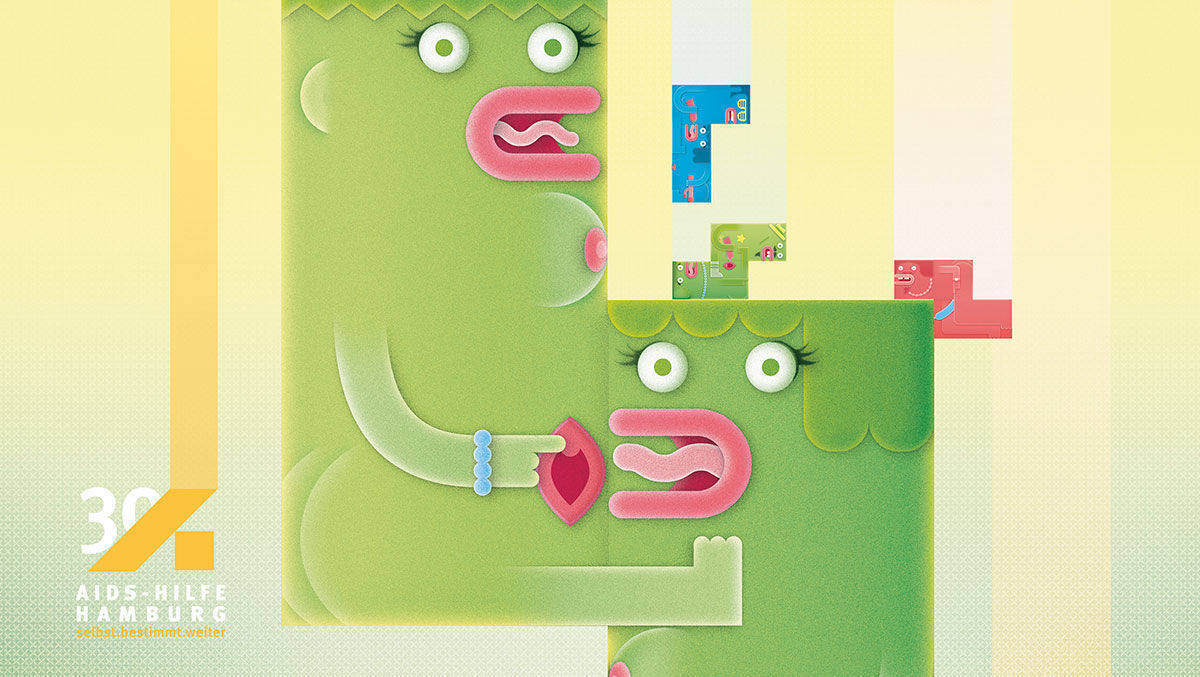 Bangtris: Zum Geburtstag der Hamburger Aids-Hilfe hatte Mayd 2014 das beliebte Tetris in ein buntes Sex-Game verwandelt. Motto: Play it safe!