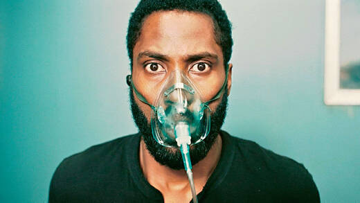 Der US-Schauspieler John David Washington in „Tenet“, dem Sci-Fi-Spionage-Thriller von Regisseur Christopher Nolan