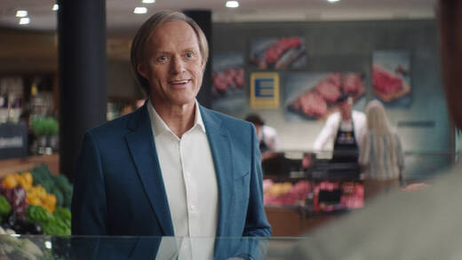 Gerhard Delling im Edeka-Spot.