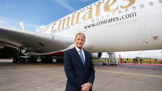 Volker Greiner ist Fußball-Fan und Emirates Vice President North & Central Europe