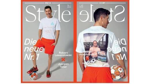 Doppelcover: Fußball-Star Robert Lewandowski bekommt Rückendeckung von Fotograf Jürgen Teller.