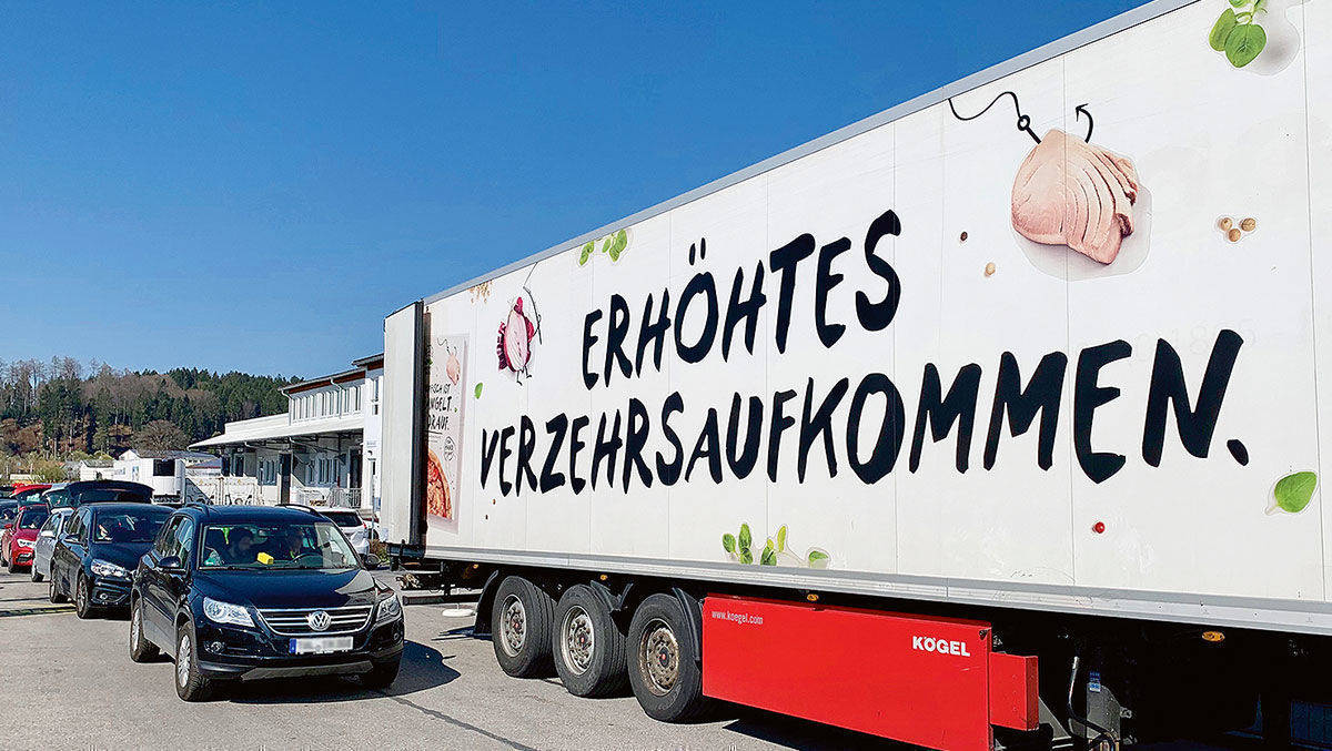Bei Gustavo Gusto in Geretsried gab es eine Drive In Aktion.
