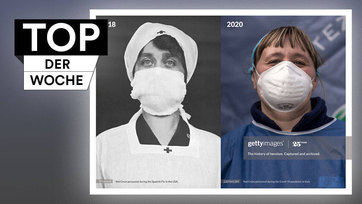 Die Pandemie, damals und heute. 