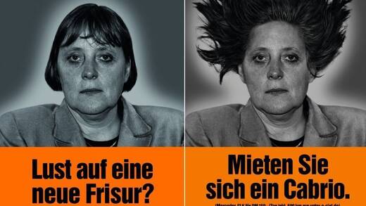 Wohl das bekannteste Motiv, das Jung von Matt jemals für Sixt geschaffen hat.