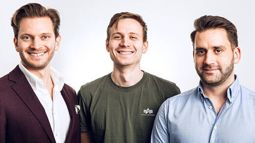 Sie führen Boksi: CEO Lasse Laaksonen (v.l.), CTO Linus Lindgård und CFO Tomer Atzmon