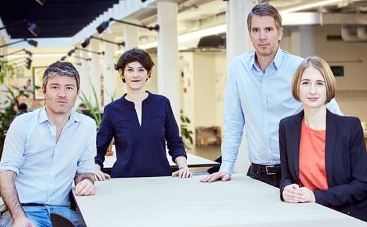 Ein Team: Moritz Eckert, Friederike Bornträger, Jens Lange und Carolin Silbenagl (v.l.).