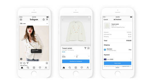 Checkout on Instagram: Künftig soll der Kauf innerhalb der App erfolgen