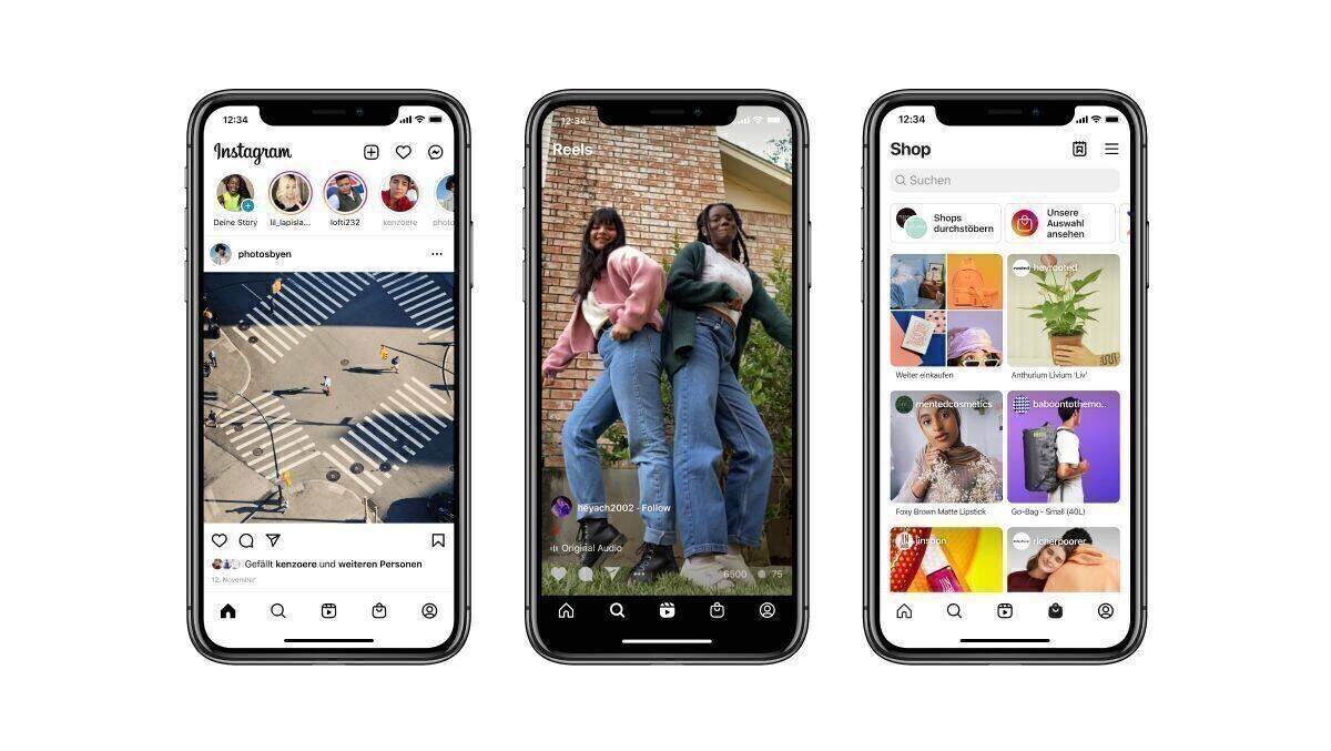 Nutzer sollen durch Reels und Shopping möglichst lange im Instagram-Universum verweilen.