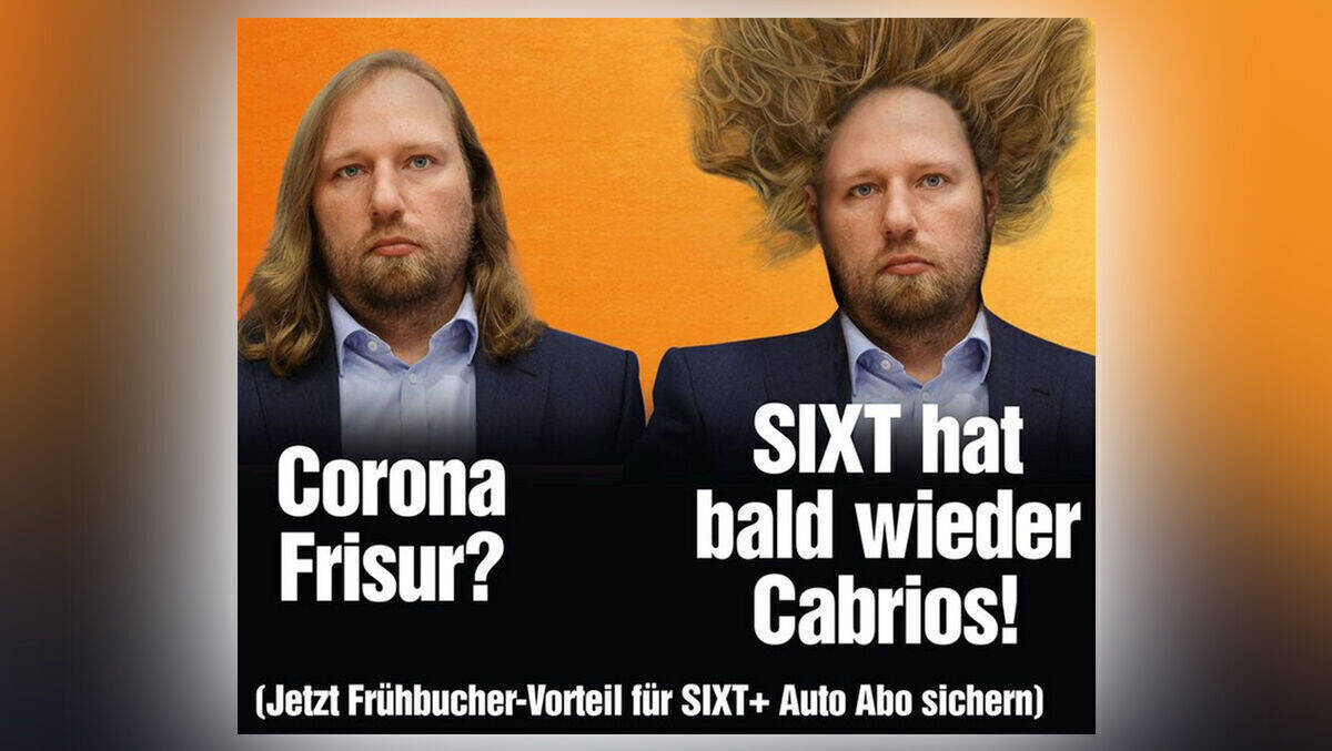 Einfallslos: die neue Adaption der Cabrio-Werbung von Sixt. Diesmal mit Anton Hofreiter.