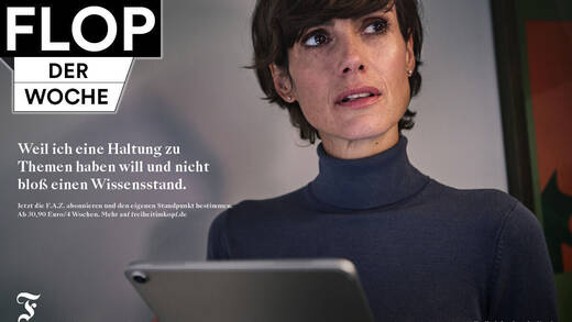 Namenlose Testimonials für die FAZ-Kampagne.