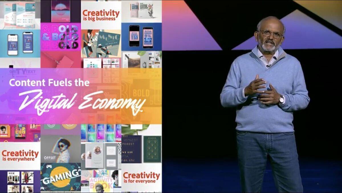 "Kreativität war nie zuvor so wichtig", sagt Adobe-CEO Shantanu Narayen zum Auftakt der Adobe MAX.
