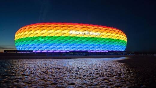 Eine Allianzarena in Regenbogenfarben wird es Mittwoch nicht geben.
